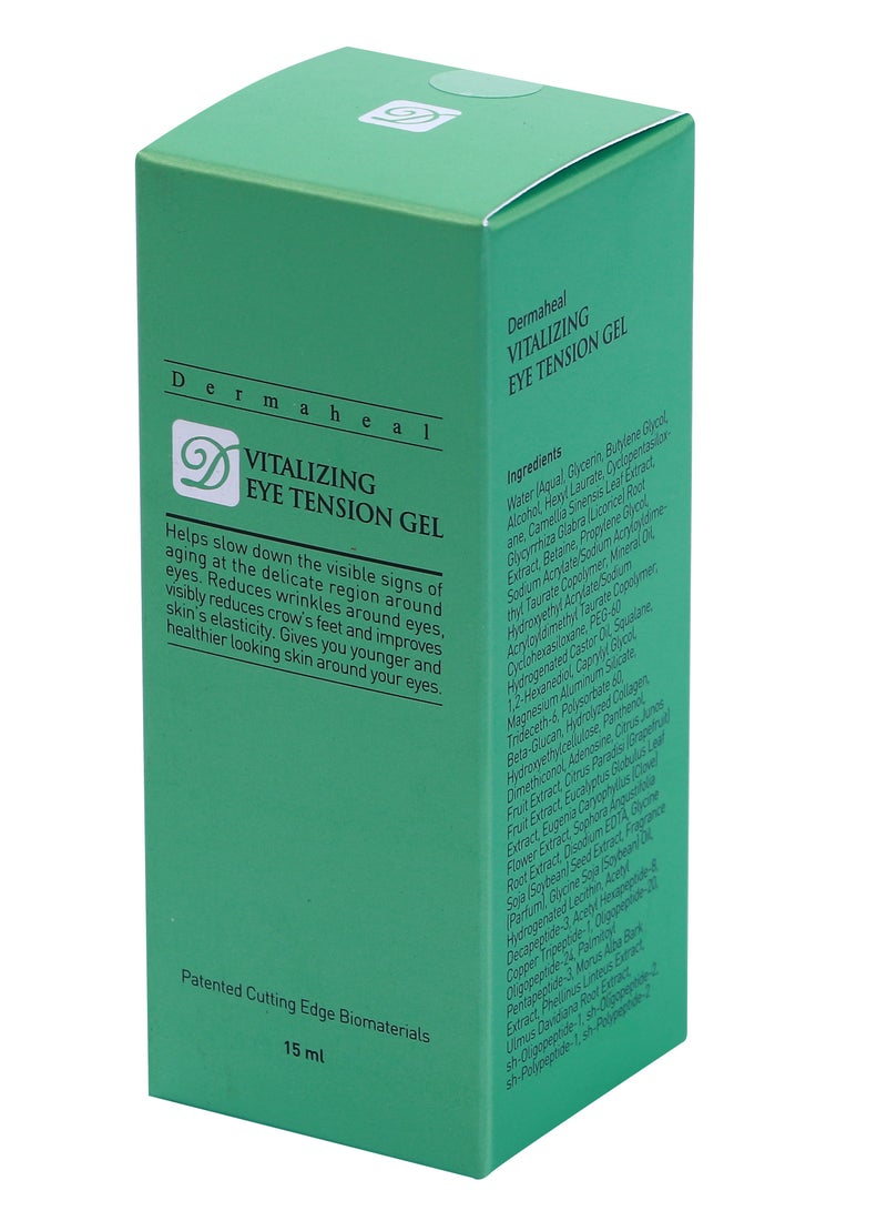 Dermaheal Vitalizing Eye Tension Gel – Anti-Aging, Reduces Dark Circles & Puffiness | Hydrating, Firming Eye Gel with Peptides & Hyaluronic Acid for Youthful, Radiant Eyes | 15ml - Image 1