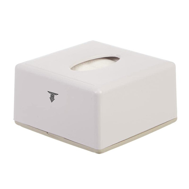 TARGET HYGIENE Pop Up Table Top Tissue Paper Holder Dispenser with Free 2 Tissue Refill 2 Ply Pop Up Soft Facial Tissue Paper Napkin. Size : 4 X 8 cm (White) - Image 2