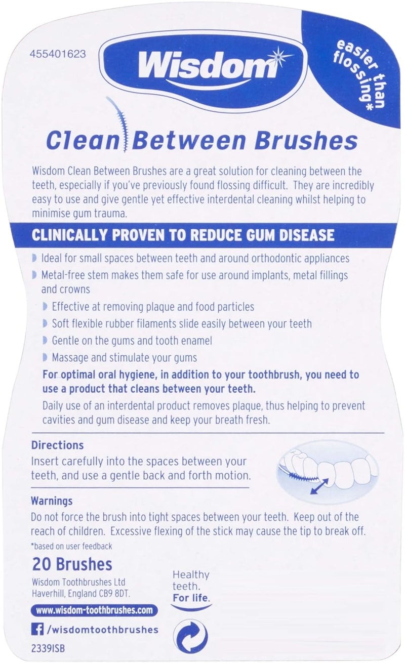 Wisdom Clean Between Interdental Large Purple Brushes Pack of 3 Total 60 - Image 3