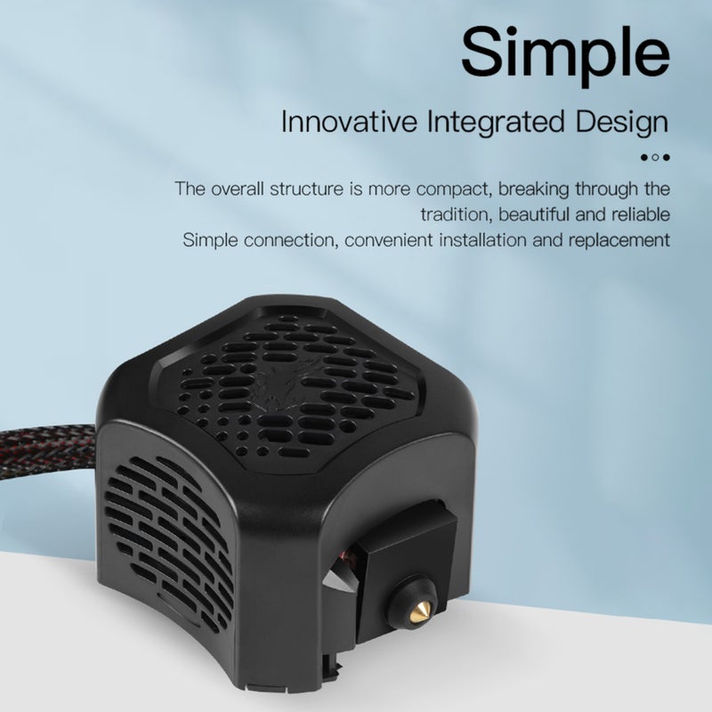 مجموعة المضاغط المُتركيبة بالكامل لـ Ender 3 V2 مع الجوارح السيليكونية وأنبوب 0.4 مم، نظام تسخين وتبريد فعال، تقييم آلة الطباعة ثلاثية الأبعاد، متوافق مع طابعة الطباعة ثلاثية الأبعاد Ender-3 V2 - Image 2