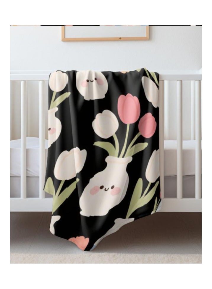 عام بطانية رقيقة من الفانيلا (دافئة ومريحة، ومناسبة للنوم واستخدام الألعاب وإزالة الغبار ومقاومة للرمل) 150 سم * 200 سم - 710 - Image 4