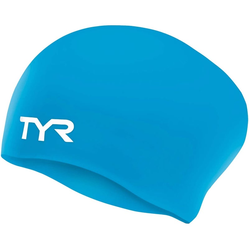TYR Adult Long Hair Silicone Wrinkle Free Swim Cap for Braids, Dreadlocks, Streamlined Swim, Hair Protection - Image 3