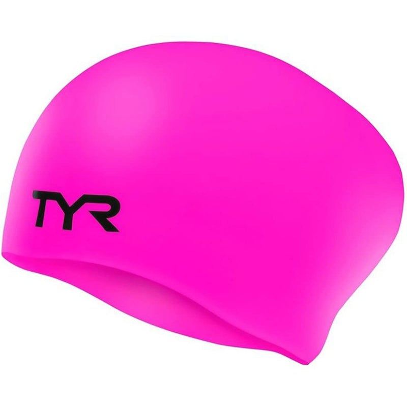 TYR Adult Long Hair Silicone Wrinkle Free Swim Cap for Braids, Dreadlocks, Streamlined Swim, Hair Protection - Image 4