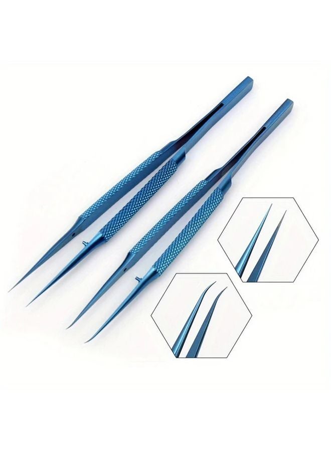 Straight Precision Titanium Alloy Tweezers Professional Repair Antimagnetic Electronics Forceps - Image 2