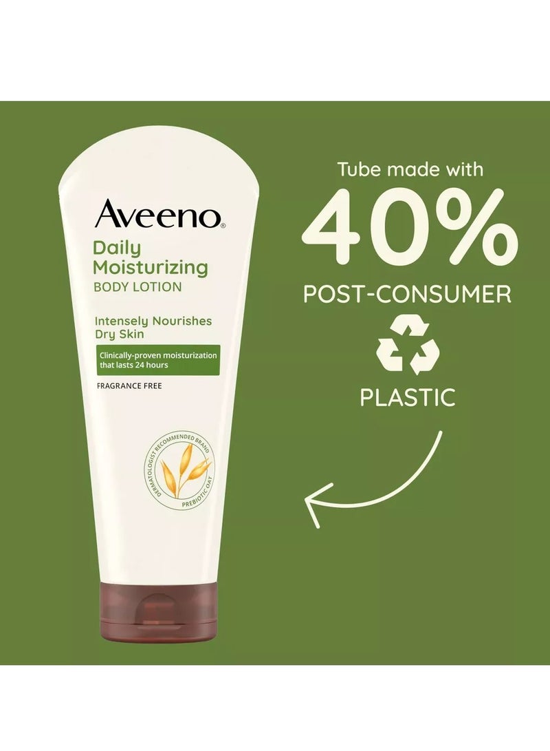 Aveeno Daily Moisturizing Lotion For Dry Skin with Soothing Prebiotic Oat - Unscented - 2.5oz - Image 2