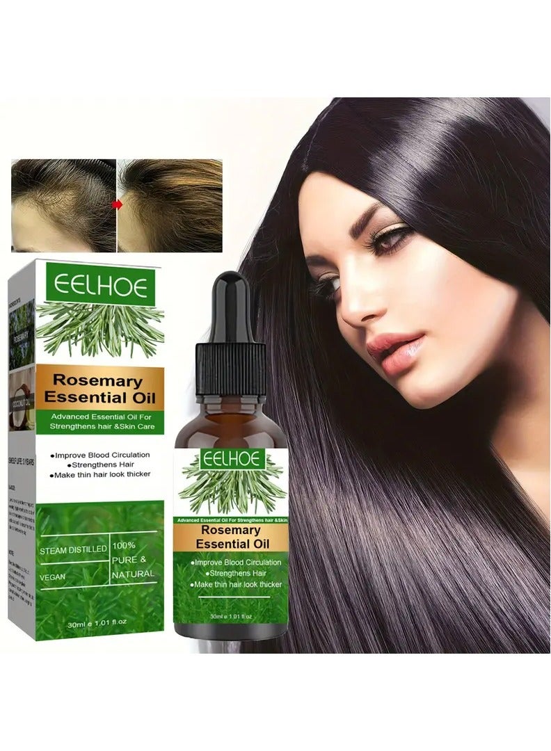 EELHOE Rosemary Oil For Hair, Rosemary Essential Oil For Daily Use, Care For All Hair Types, Strengthens Hair For Men And Women - Image 1