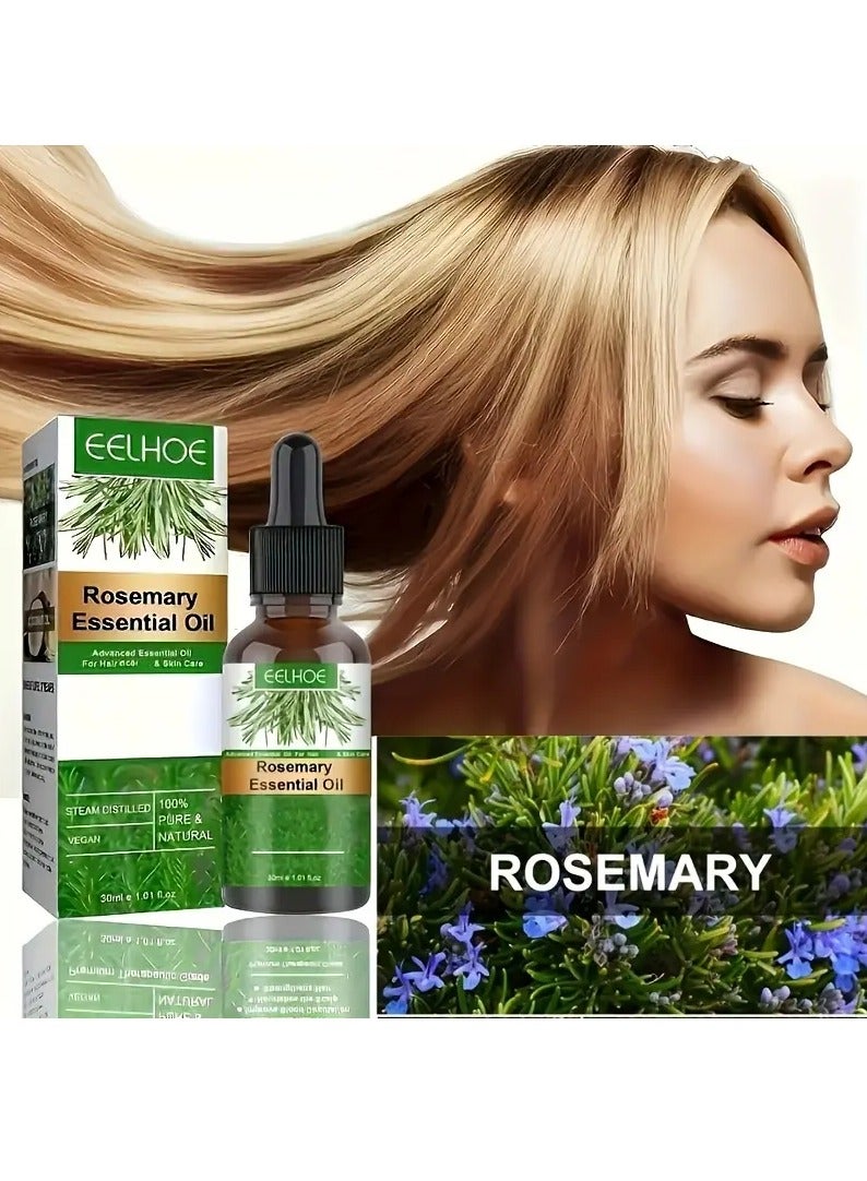 EELHOE Rosemary Oil For Hair, Rosemary Essential Oil For Daily Use, Care For All Hair Types, Strengthens Hair For Men And Women - Image 2