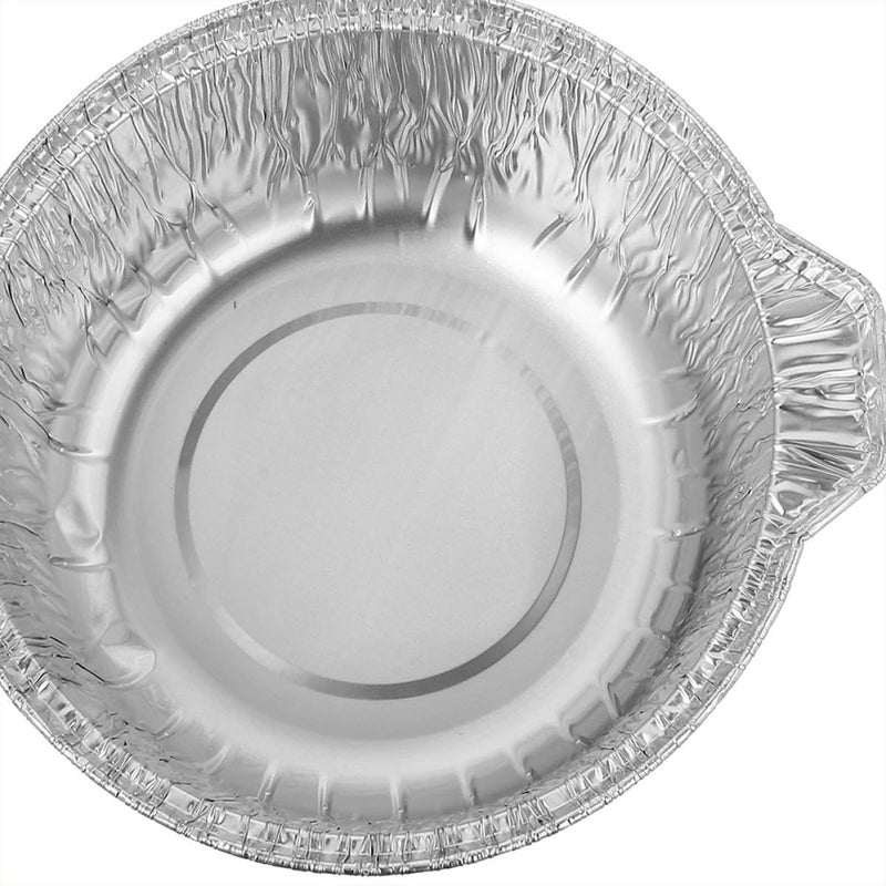 10 Inch Disposable Aluminum Foil Pans With Lids 3500ml Round Baking Grilling Food Containers 6 Pack - Image 4