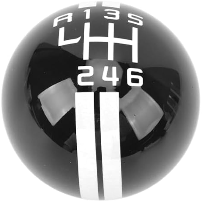 ريحني مقبض كرايفوكت الدائري 6 سرعات يدوي بعصا ناقل حركة يدوي مقبض ناقل حركة من الألمنيوم مقبض ناقل حركة دائري التصميم المريح مقبض التروس بديل مناسب للمركبة اليدوية أسود و - Image 3