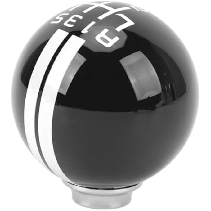 ريحني مقبض كرايفوكت الدائري 6 سرعات يدوي بعصا ناقل حركة يدوي مقبض ناقل حركة من الألمنيوم مقبض ناقل حركة دائري التصميم المريح مقبض التروس بديل مناسب للمركبة اليدوية أسود و - Image 5