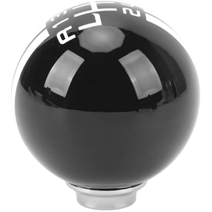 ريحني مقبض كرايفوكت الدائري 6 سرعات يدوي بعصا ناقل حركة يدوي مقبض ناقل حركة من الألمنيوم مقبض ناقل حركة دائري التصميم المريح مقبض التروس بديل مناسب للمركبة اليدوية أسود و - Image 4