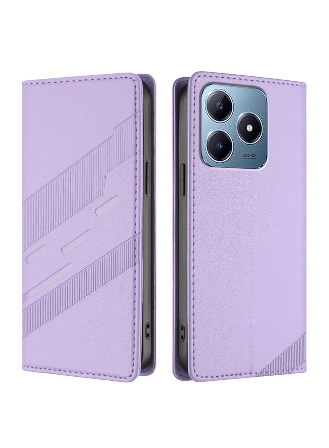 S-TOP Case For Realme C63 4G Embossed Multi-functional Wallet Retro Leather Phone Case - Image 2
