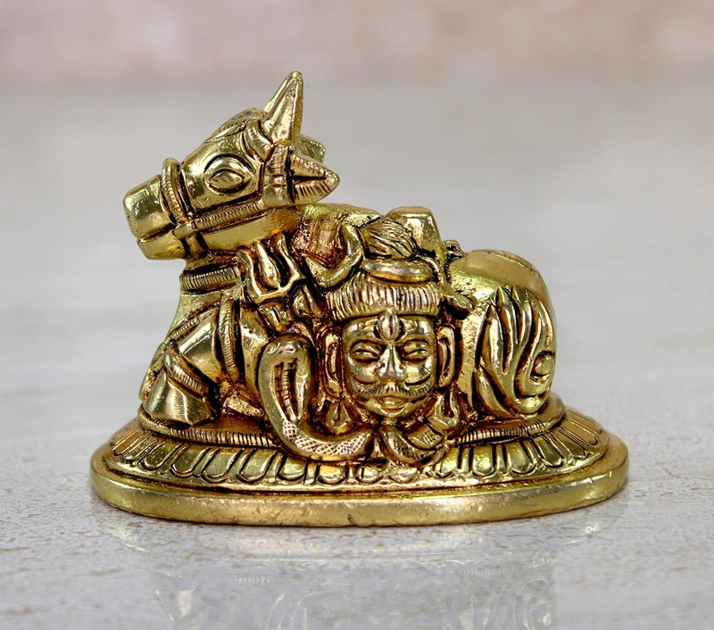 ESPLANADE Brass Nandi Statue Pooja Idols Home Decor Height 25 Inches - Image 1
