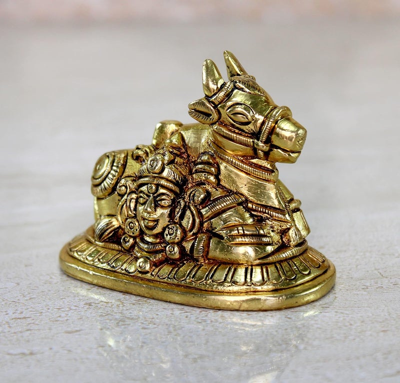 ESPLANADE Brass Nandi Statue Pooja Idols Home Decor Height 25 Inches - Image 5
