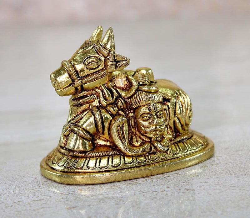 ESPLANADE Brass Nandi Statue Pooja Idols Home Decor Height 25 Inches - Image 4
