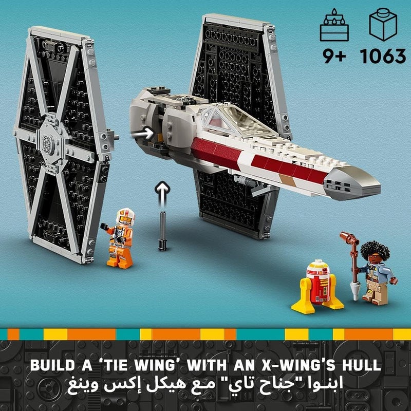 LEGO Star Wars TIE Fighter & X-Wing Mash-up Set with 4 Minifigures and Droid Figure 75393 - Image 3