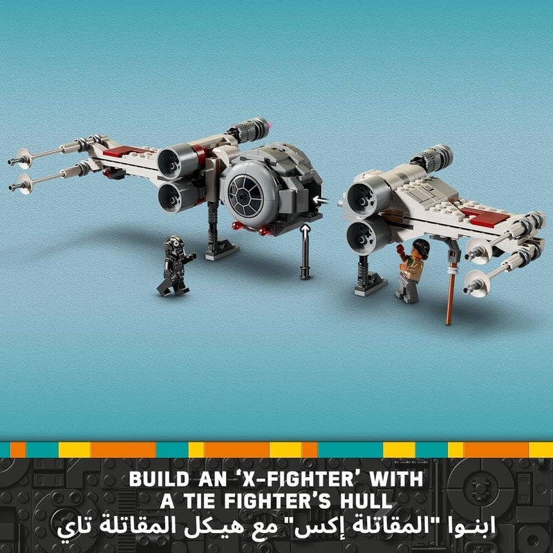 LEGO Star Wars TIE Fighter & X-Wing Mash-up Set with 4 Minifigures and Droid Figure 75393 - Image 4