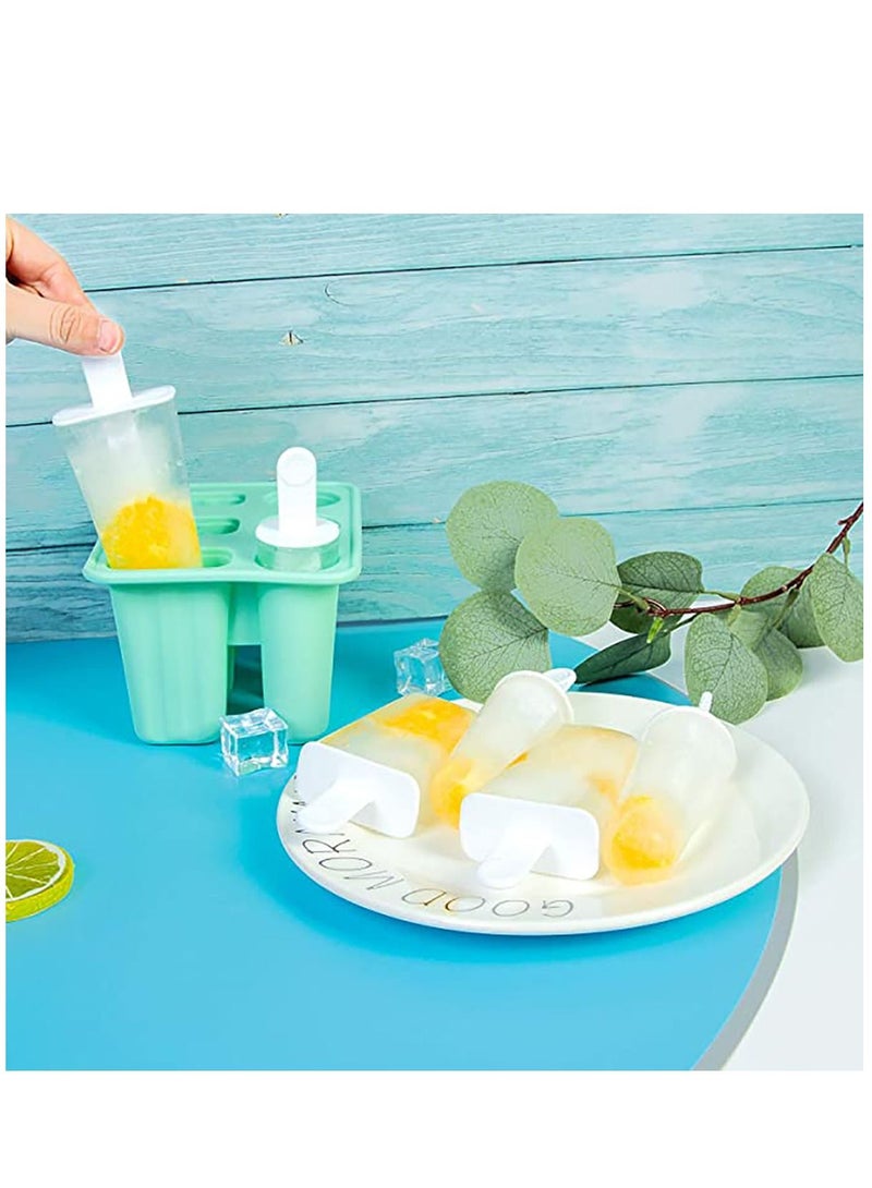 NIBEMINENT Ice Lolly Moulds Silicone Cream Mould Reusable Popsicle Molds Set Non-Spill Lollies Makers DIY Pop for Kids Adults - Image 4
