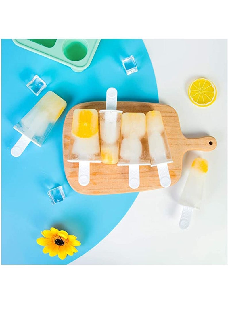 NIBEMINENT Ice Lolly Moulds Silicone Cream Mould Reusable Popsicle Molds Set Non-Spill Lollies Makers DIY Pop for Kids Adults - Image 3