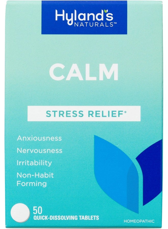 Hyland's Calm Tablets, Stress Relief Supplement, Natural Relief Of Anxiousness, Nervousness, And Irritability, 50 Count (Pack of 1, 50 Count Total) - Image 1