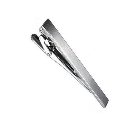 erioctry Men's Tie Clip Stainless Steel Metal Simple Necktie Tie Bar Clasp Clip Clamp Pins Sliver Color For Men Business&Party Wedding Best Gift - Image 2