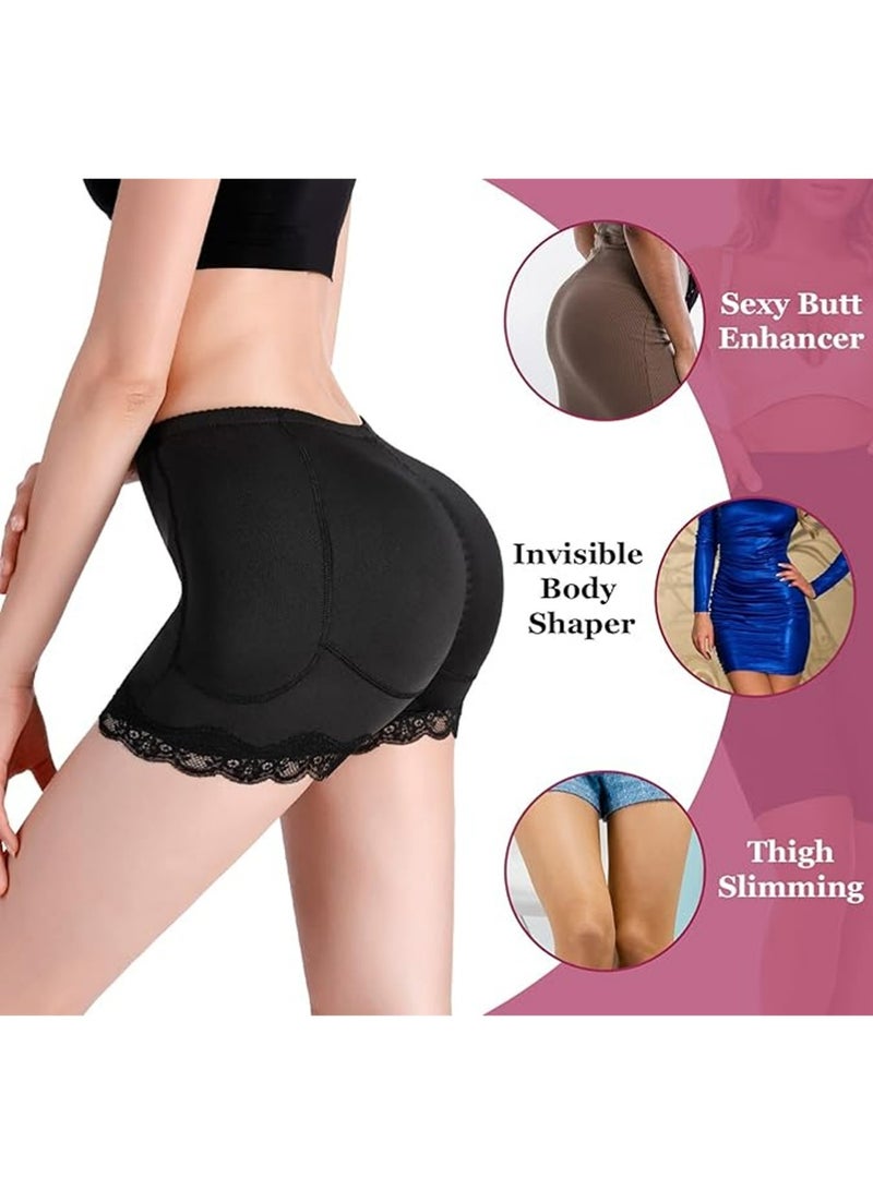 LLASIDO Hip Enhancer Shapewear for Women Hip Dips Control Panties Lace Trim Butt Lifter Fake Butt Seamless Padded Underwear Compression (L) - Image 5