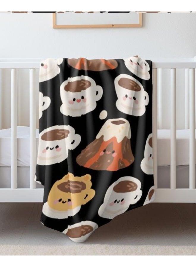 general Baby and children's cartoon flannel thin blanket (warm and comfortable, suitable for sleep, game use) 70cm*100cm - Image 2