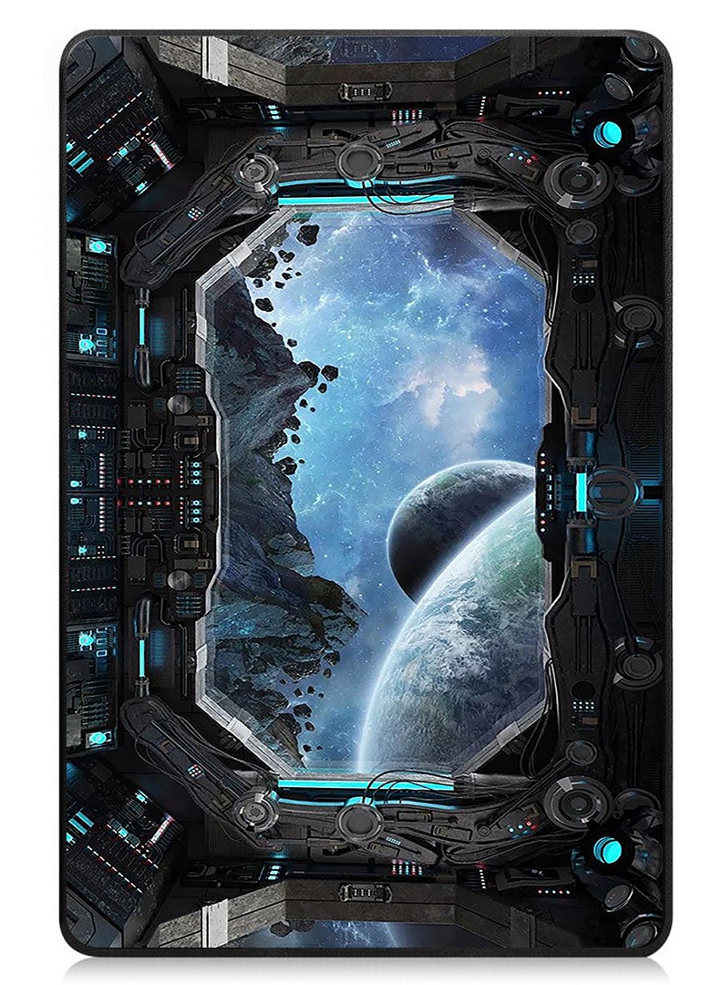 Theodor Protective Flip Case For Samsung Galaxy Tab A9 Plus With Trifold Stand Auto Wake Sleep Shockproof Cover Space View - Image 1