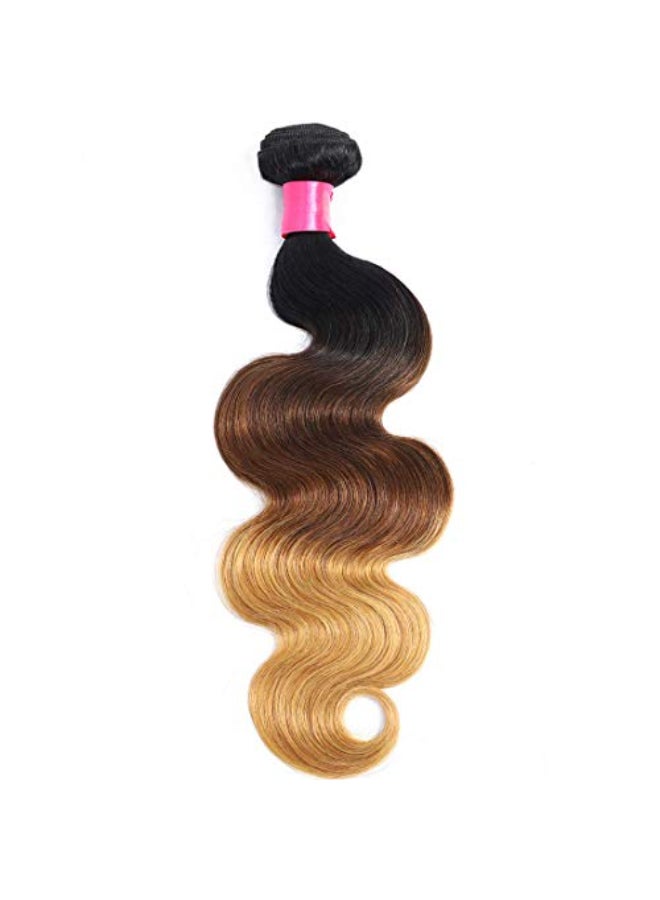 Misoun Ombre Human Hair Bundles 1b427 Three Tone Brazilian Ombre Body Wave 3 Bundles 14 16 18inch 100 Unprocessed Virgin Human Hair Bundles Weaves Extensions for Women - Image 3
