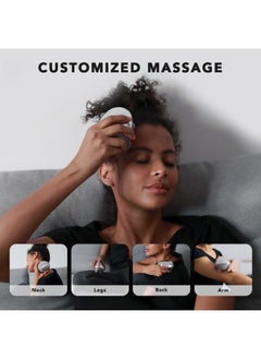 Breo Portable Mini Scalp Massager – IPX7 Waterproof Rechargeable Head Massager for Scalp Relax, Stress Relief Tool with Bamboo Wood Charging Base, Removable Massage Nodes (Silver with Base)  - Image 5