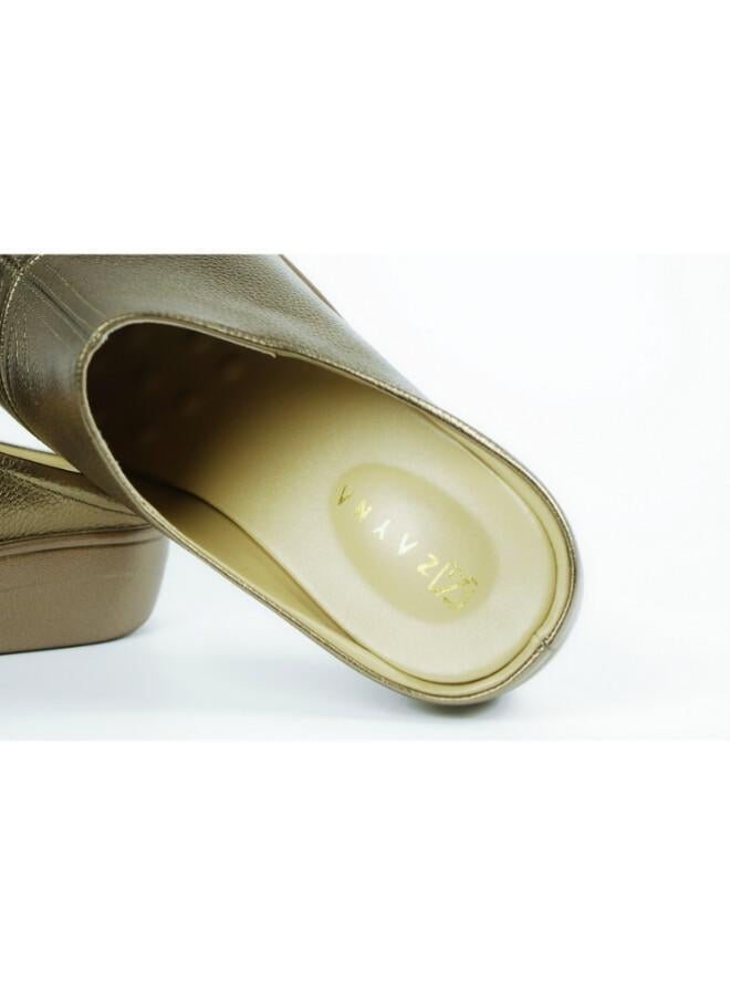 ZAYNA 092-3181 Zayna Ladies Casual Slides 2418-30 Bronze - Image 3