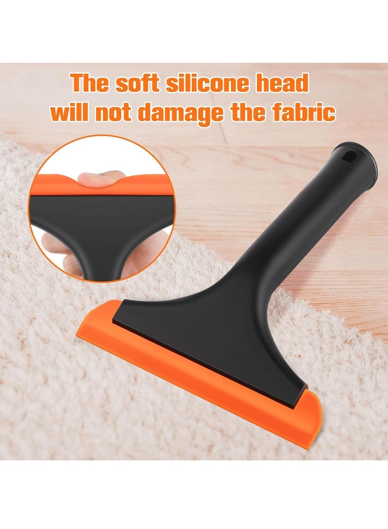 BIGTHREE Handheld Carpet Rake, Portable Pet Silicone Hair Removal Tool, Reusable Lint Remover, Cleaning Pet Hair from Furniture, Suitable for Sofas, Car Mats, Pet Beds - Image 2