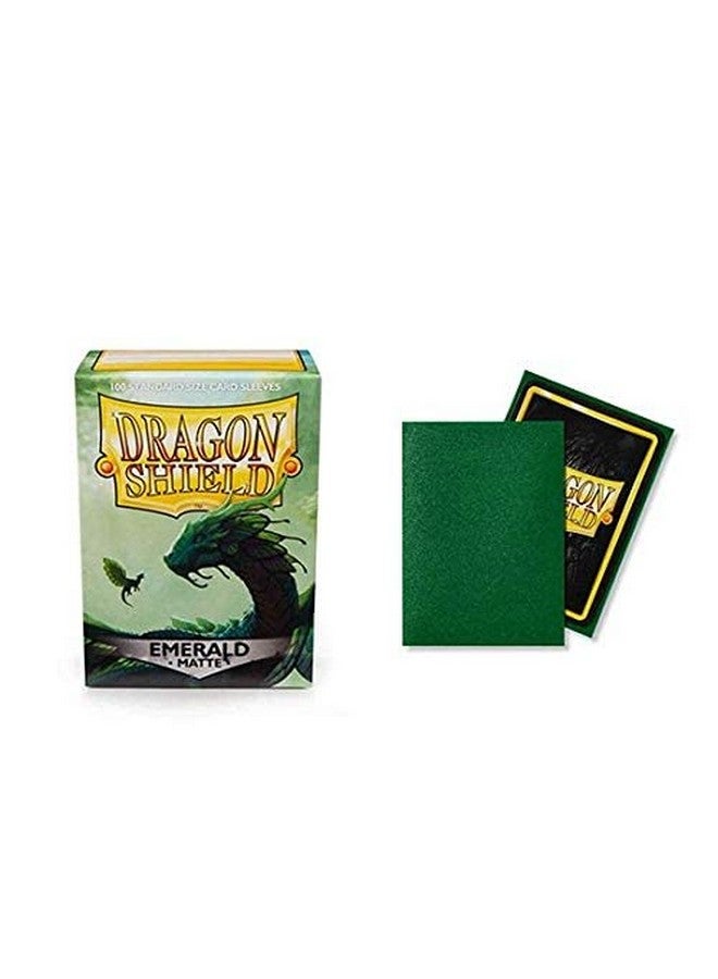 dragon shield 5 Packs Dragon Shield Matte Emerald Standard Size 100 ct Card Sleeves Value Bundle! - Image 3