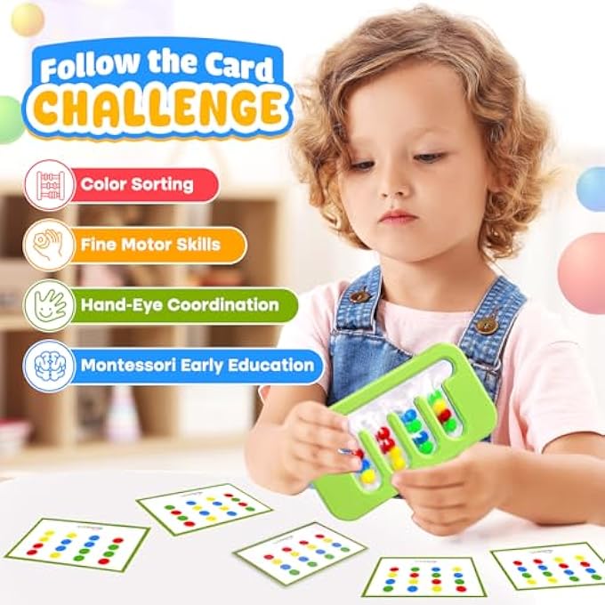 LESONG Squishy Sensory Fidget Toys for Kids: Quiet Fidgets for Toddlers Children Autism Calming, Anxiety Stress for Classroom Office Travel, Color Sorting Fine Motor Skills Montessori Toys for Proschool - Image 3