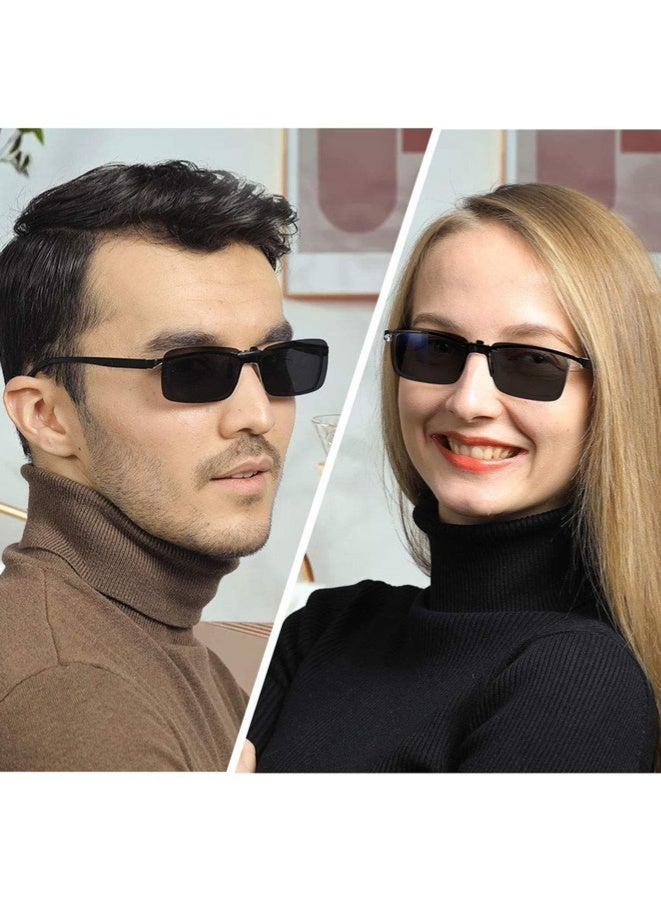 Polarized Clip on Sunglasses Over Prescription Glasses Anti-Glare UV400 - Image 4