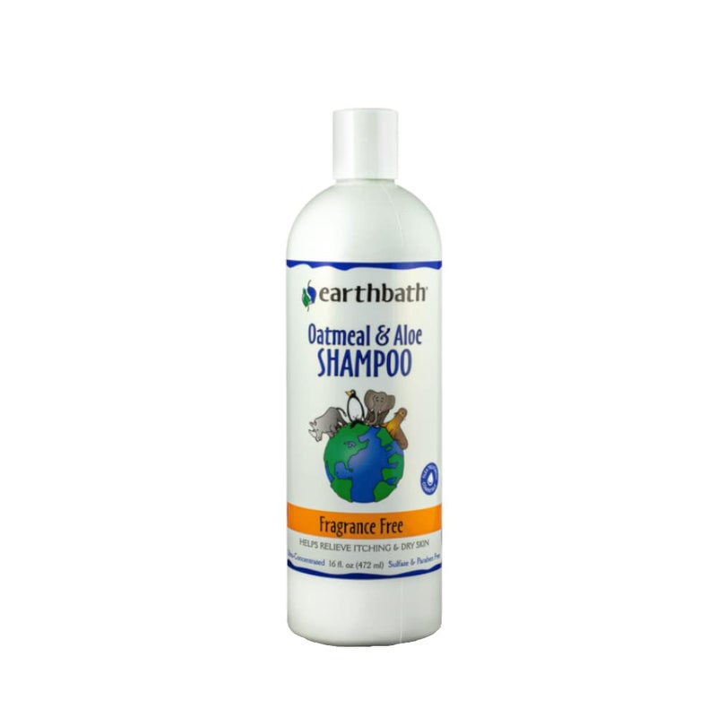 earthbath, Oatmeal & Aloe Dog Shampoo - Oatmeal Shampoo for Dogs, Itchy, Dry Skin Relief, Dog Wash, Made in USA, Cruelty Free, Fragrance Free Pet Shampoos - 16 Oz (1 Pack) - Image 1
