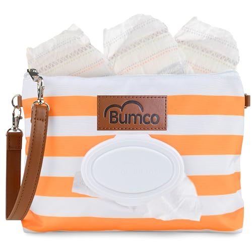 Baby Bum Brush Bumco Diaper Clutch Portable Wipes Dispenser Travel Essential Airtight Refillable Wipes Container Diaper Bag Purse