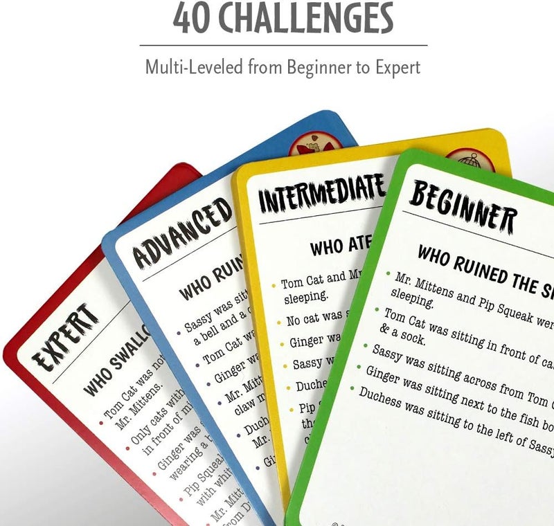 ثينك فان لعبة ذكاء القطط من Thinkfun - لعبة تعليمية للأطفال في سن 8 سنوات فما فوق، تطور المهارات الحرجة - Image 2
