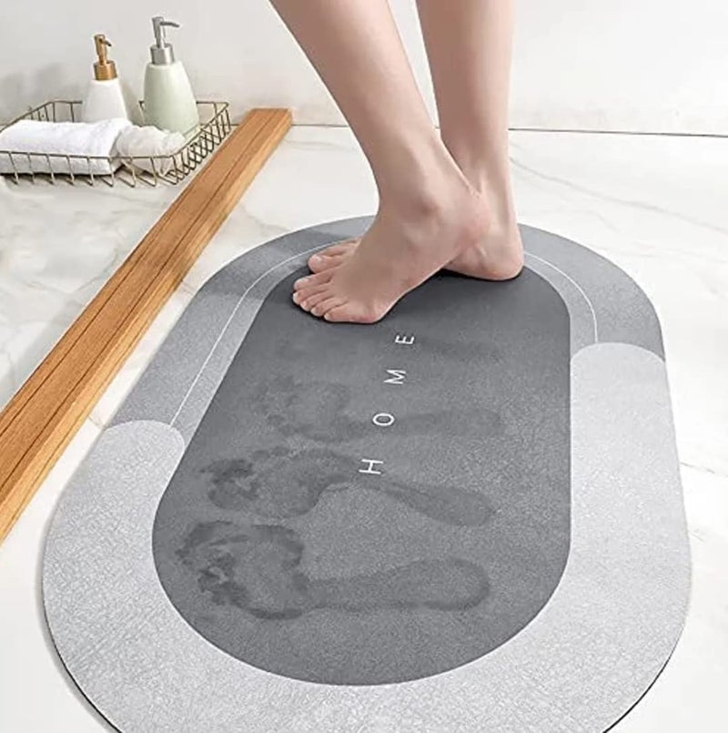 BOTIST Bathroom Door Mat Anti Slip Floor Mat for Home and Kitchen Anti Skid Water Soaking Bathroom Mat Super Water Absorbent Rubber Foot Mat - Image 4