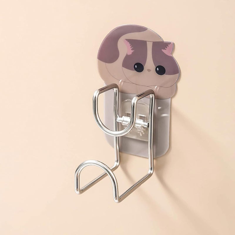 comfrt 3PCS Hook-Free Towel Rack Traceless Hook Free Punch Kitchen Bathroom Door - Image 2