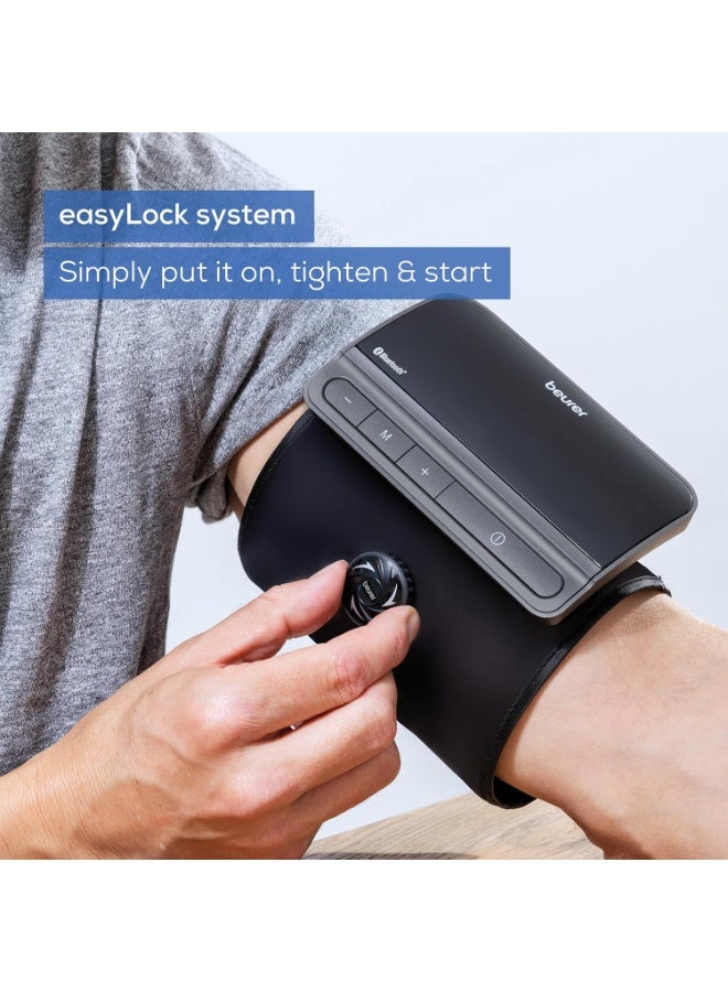 Beurer BM 81 EasyLock Upper Arm Blood Pressure Monitor Cuff-Free Design, Fully Automatic with Bluetooth & Large LED Display - Image 4