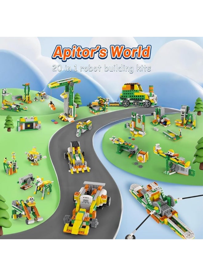 Apitor 20-in-1 Robot Kit, STEM Programming Educational Building Block Robot Toy for Kids, Coding Learning, APP RC Robot/Car, Ideal Gift for Boys and Girls Ages 6+ - Image 4