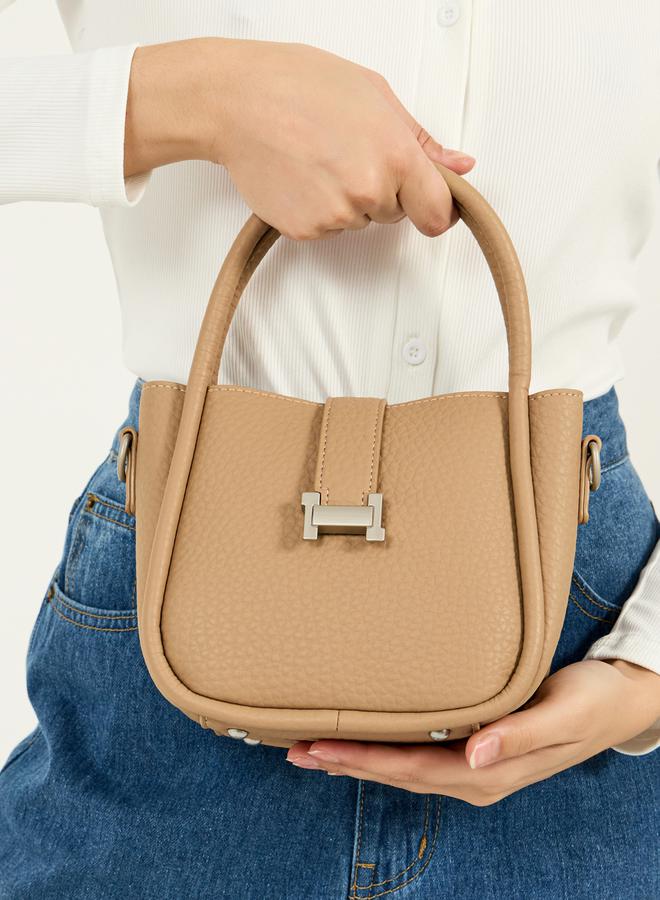 ستايلي شنطة يد سادة بحمالة يد وحزام قابل للتعديل - Image 2