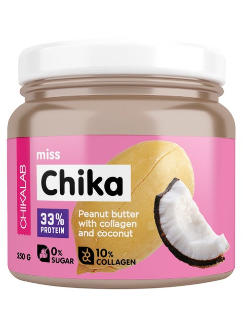 Miss Chika Protein Peanut Butter with Collagen and Coconut 250g