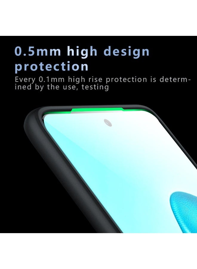 جراب حمايه اسود مط غير لامع ومقاوم للصدمات متوافق مع Moto EDGE 60 Pro (أسود ) - Image 5