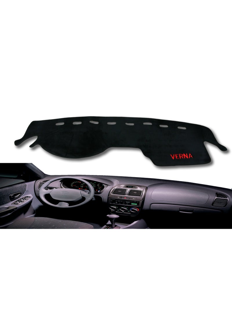 Dashboard Cover Pad Compatible with Hyundai Verna Interior Designed to Fit Verna Dashboard Layout Made from Premium Fur Material Helps Protect Dashboard Surface from Sunlight Heat and Dust Reduces Glare Reflection on Windshield Anti Slip Backing for Stable Placement Easy Installation Without Tools Interior Accessory for Comfort and Clean Appearance Suitable for Daily Driving and Long Distance Use - Image 3