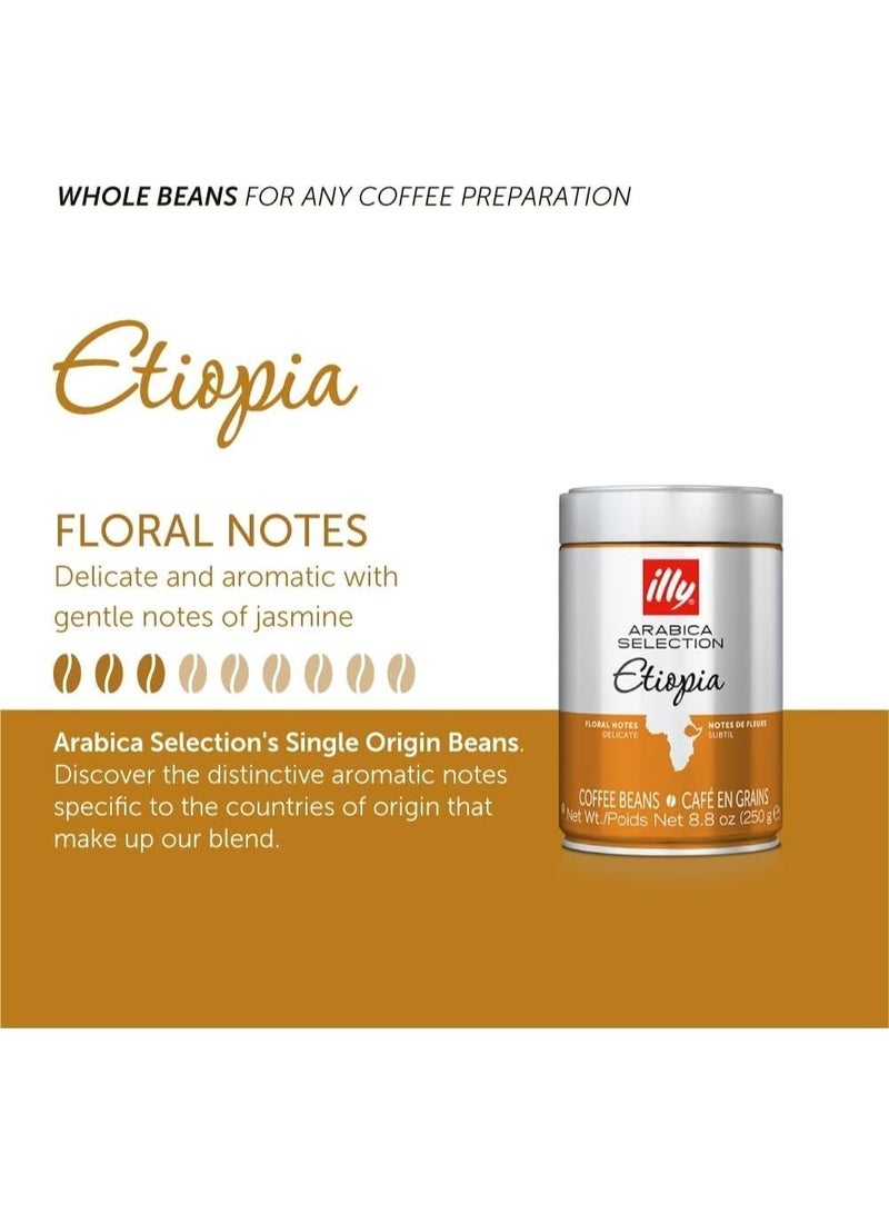 Illy Arabica Selection Single‑Origin Coffee Beans – Pack of 5 x 250g Cans (Colombia, Guatemala, Ethiopia, Brasile, India) - Image 5