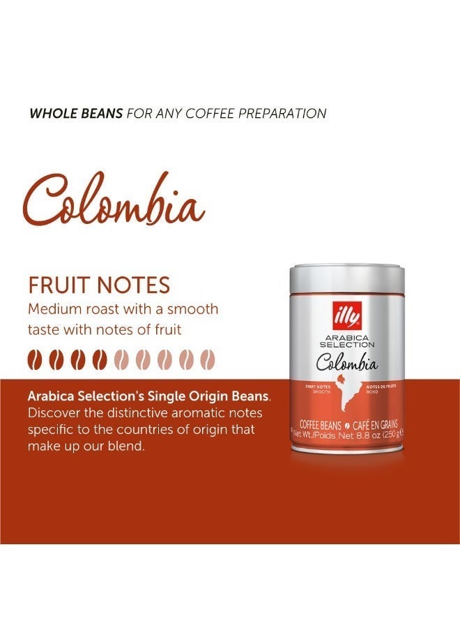 Illy Arabica Selection Single‑Origin Coffee Beans – Pack of 5 x 250g Cans (Colombia, Guatemala, Ethiopia, Brasile, India) - Image 3