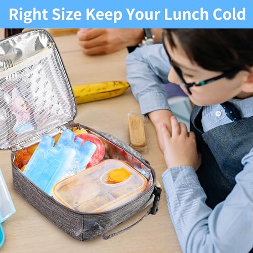 musbus 4-Pack Ice Packs for Lunch Boxes Cooler Tote Bags Reusable Refreezable Cold Slim Large Cheap Hard Protable Icepacks for Bento Shipping Beach Camp Car Milk Bottle Block Lunches Styrofoam Adult Men - Image 2