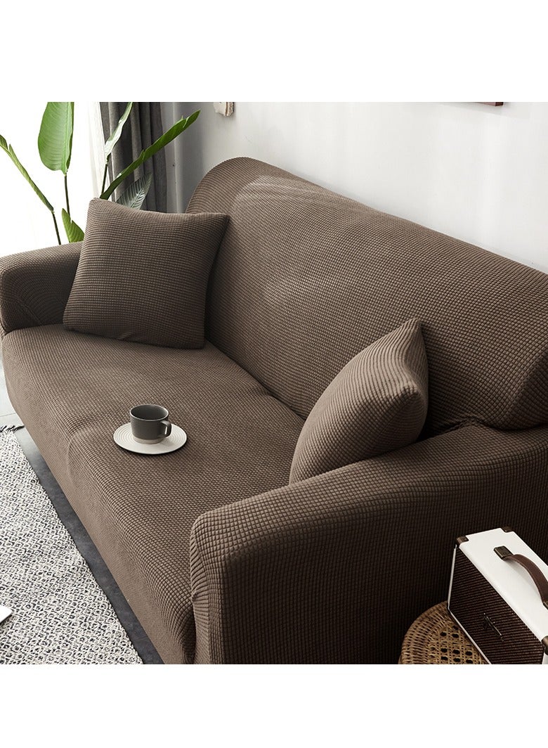 DUNISO Two-seater Sofa Cover,High weight fully wrapped elastic sofa cover with Corn silk fabric,Sofa protective cover, anti slip cover, furniture protector,Suitable for various places,for Kids,pet,whole family rest on top of it - Image 2